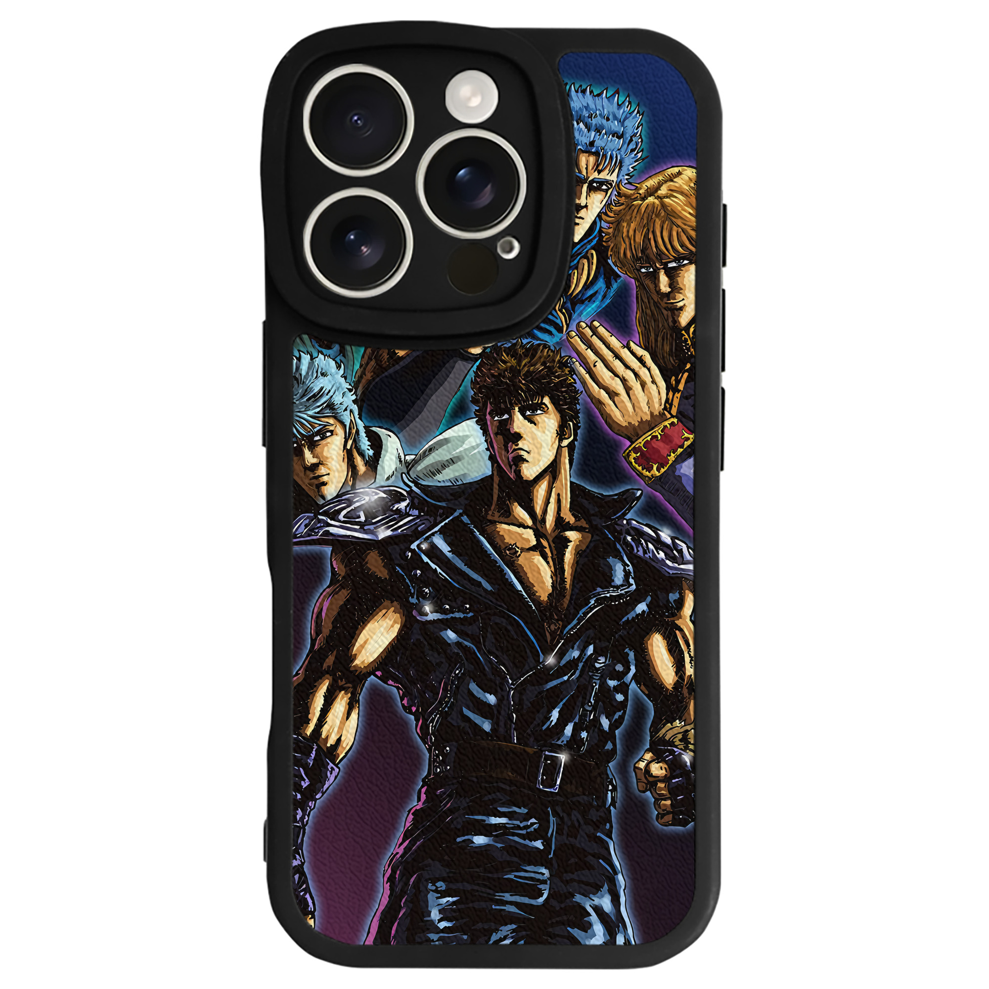 （画像用） 北斗の拳 Fist of the North Star 【iPhone 16シリーズ対応】シリコンスマホケース（レザー調） 材質：シリコン